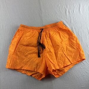 Vintage South Point Shorts Mens M Orange 3" Lined Made in USA Swim Trunks 90s